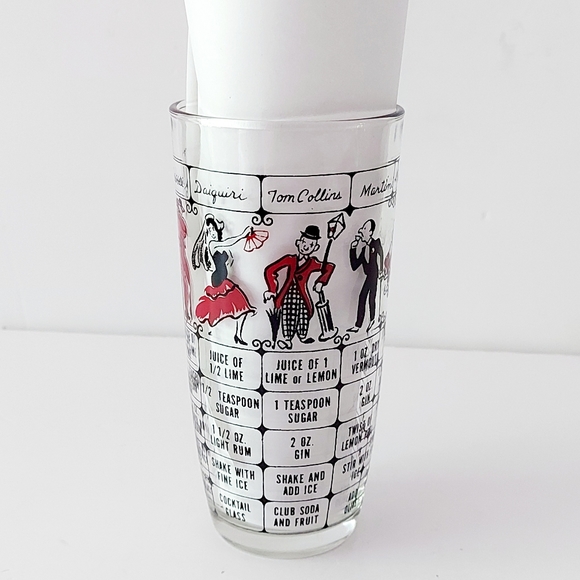 Mixing glass for cocktails with printed recipes. - Picture 9 of 9